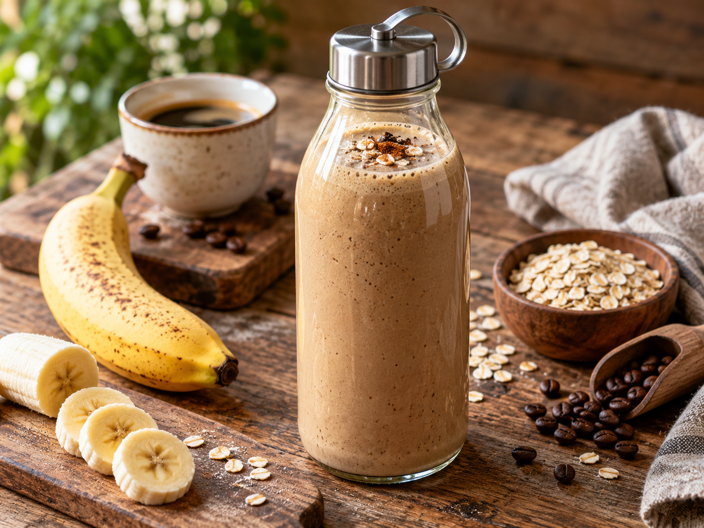 Kaffee-Bananen-Shake to go